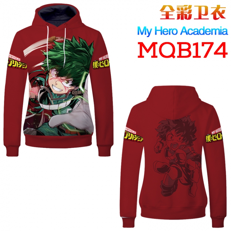 My Hero Academia Full color long sleeve with hat sweater M L XL XXL XXXL MQB174