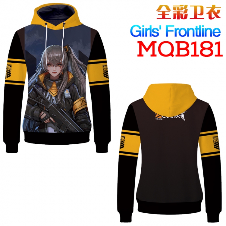 Girls Frontline Full color long sleeve with hat sweater M L XL XXL XXXL MQB181