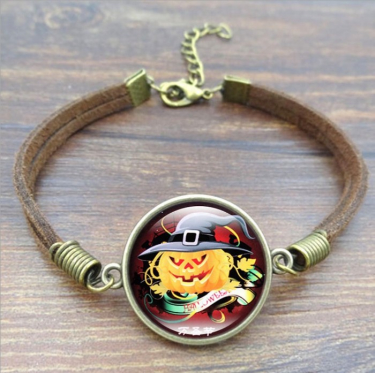 Halloween Brown rope alloy bracelet Pendant2CM 15G price for 2 pcs Style G