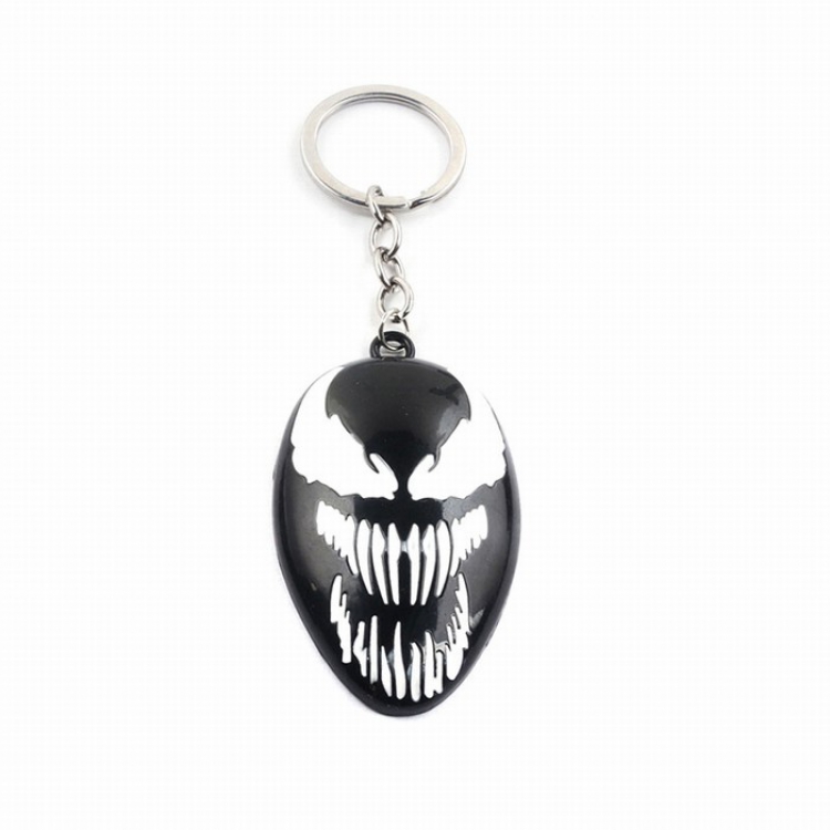 Venom Alloy Black Spider Pendant Keychain Opp bag 1.8X7.5CM  37g price for 5 pcs