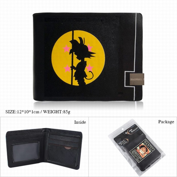 Dragon Ball Son Goku Full color printed short wallet Purse 12X10X1CM 85G