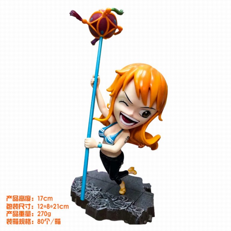 One Piece Lion dance Nami Beautiful girl series Boxed Figure Decoration 17CM 270G  12X8X21CM a box of 80