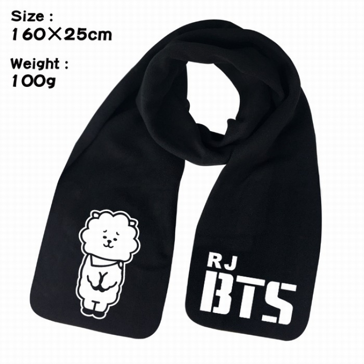 BTS BT21 Keep warm Plush Scarf Bib 160X25CM 100G Style E