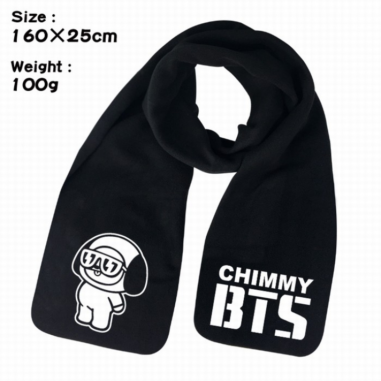 BTS BT21 Keep warm Plush Scarf Bib 160X25CM 100G Style G