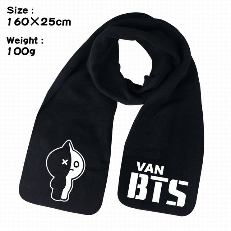 BTS BT21 Keep warm Plush Scarf Bib 160X25CM 100G Style D