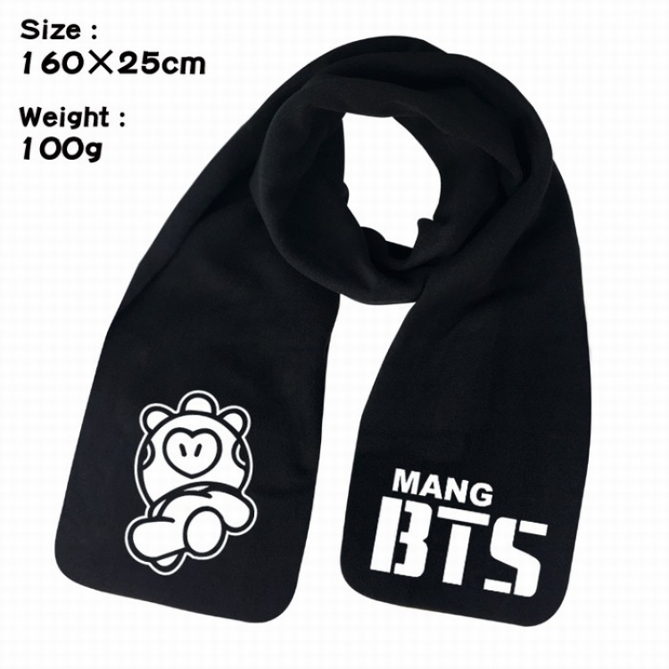 BTS BT21 Keep warm Plush Scarf Bib 160X25CM 100G Style F