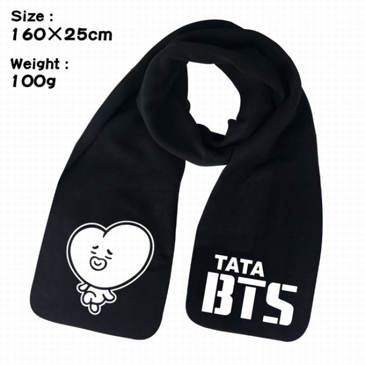 BTS BT21 Keep warm Plush Scarf Bib 160X25CM 100G Style C