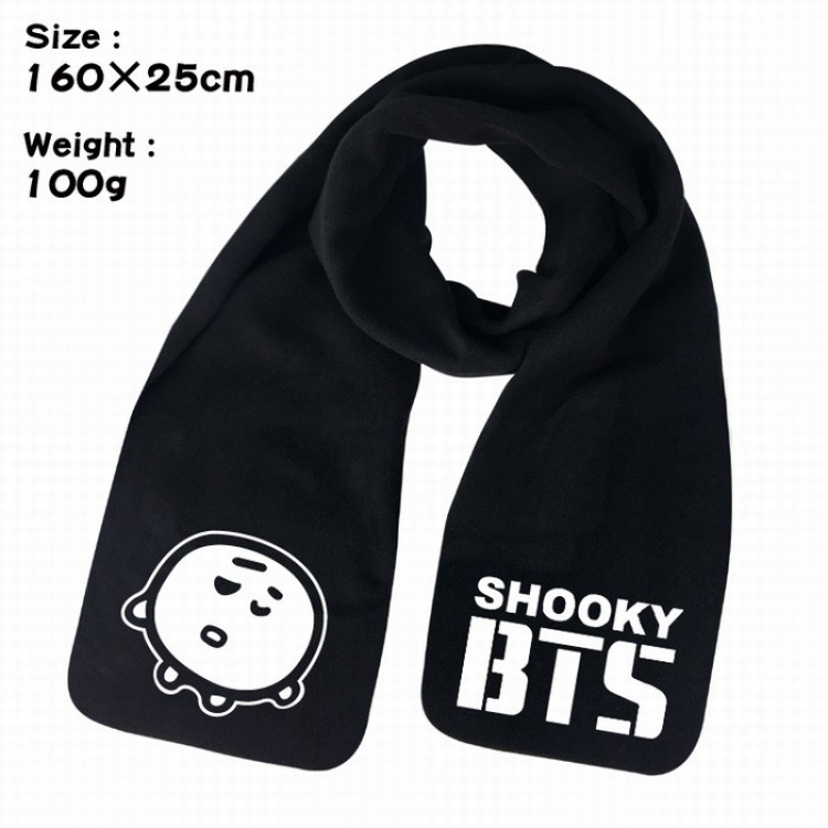 BTS BT21 Keep warm Plush Scarf Bib 160X25CM 100G Style A