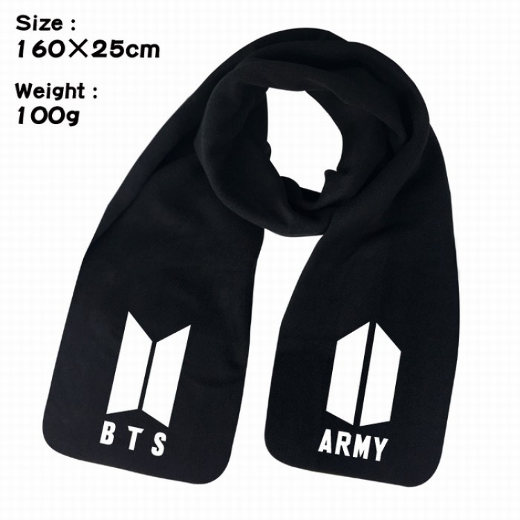 BTS ARMY Keep warm Plush Scarf Bib 160X25CM 100G