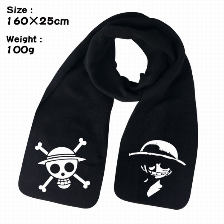 One Piece Keep warm Plush Scarf Bib 160X25CM 100G Style A