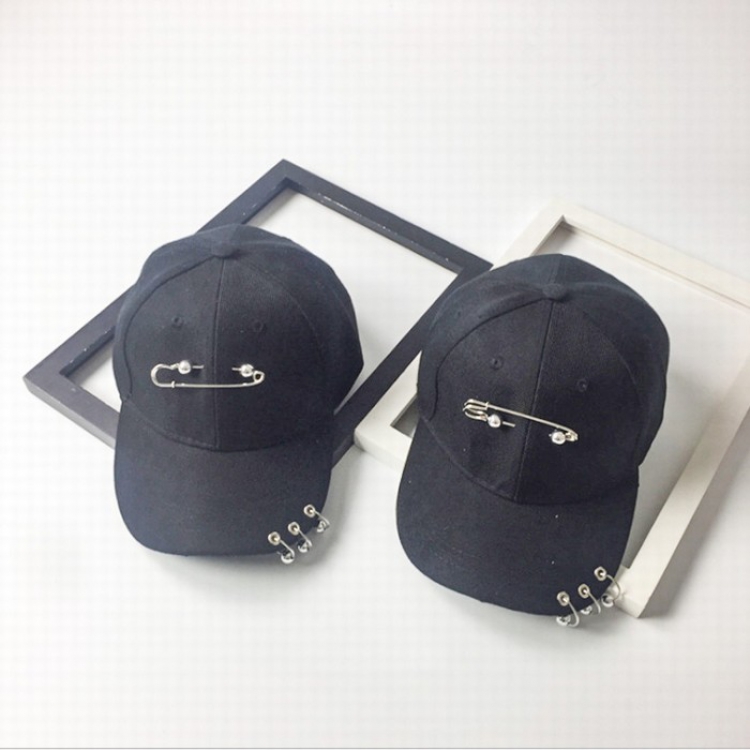 Baseball cap Adjustable black hat