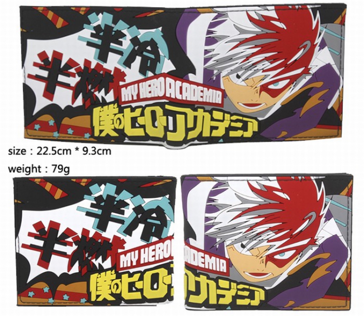 My Hero Academia Printing short paragraph wallet purse 22.5X9.3CM 73G