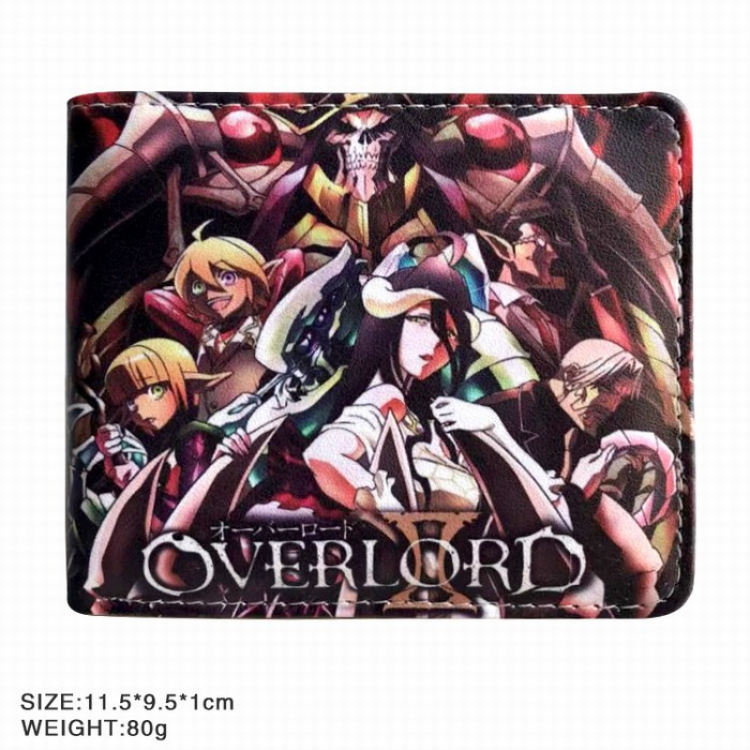 Overlord Twill two-fold short wallet purse 11.5X9.5X1CM 80G