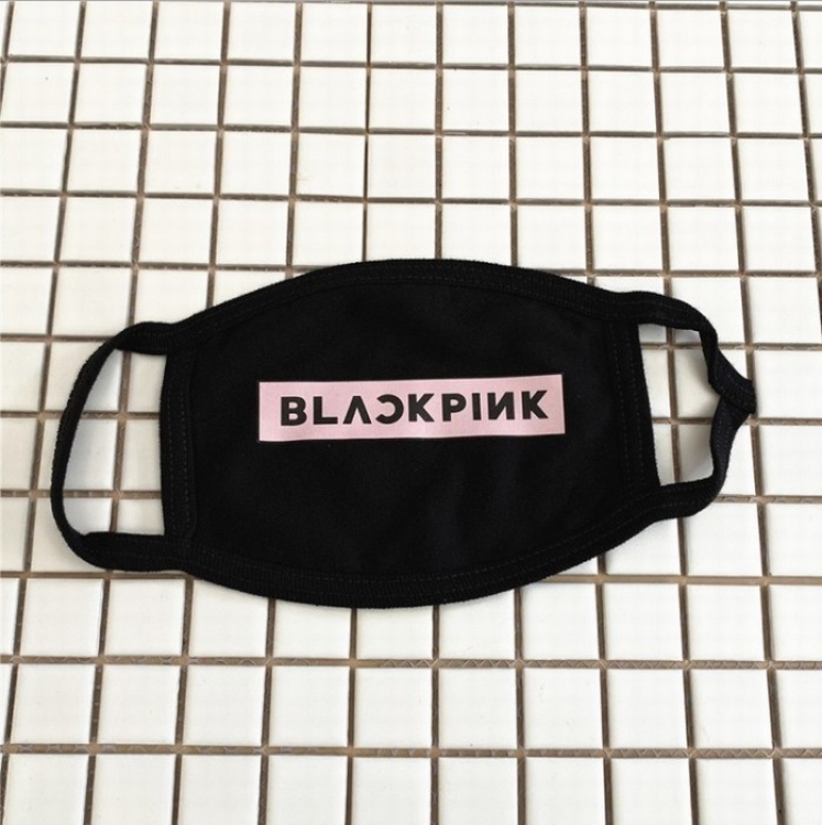 Black Pink Strip Color printing Three layers of cotton Mask 25X11CM price for 5 pcs