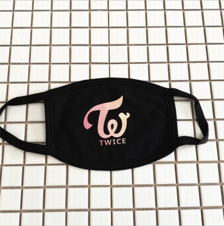 Twice Sign Color printing Three layers of cotton Mask 25X11CM price for 5 pcs