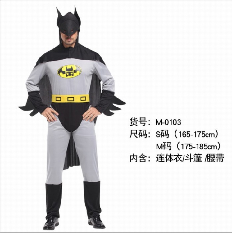 Halloween Batman COSPLAY Coverall adult muscle M series 4XL 5XL preorder 3 days price for 3 pcs