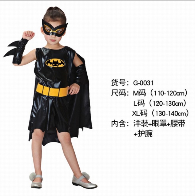 Halloween Batman COSPLAY Coverall child G series black M L XL preorder 3 days price for 3 pcs