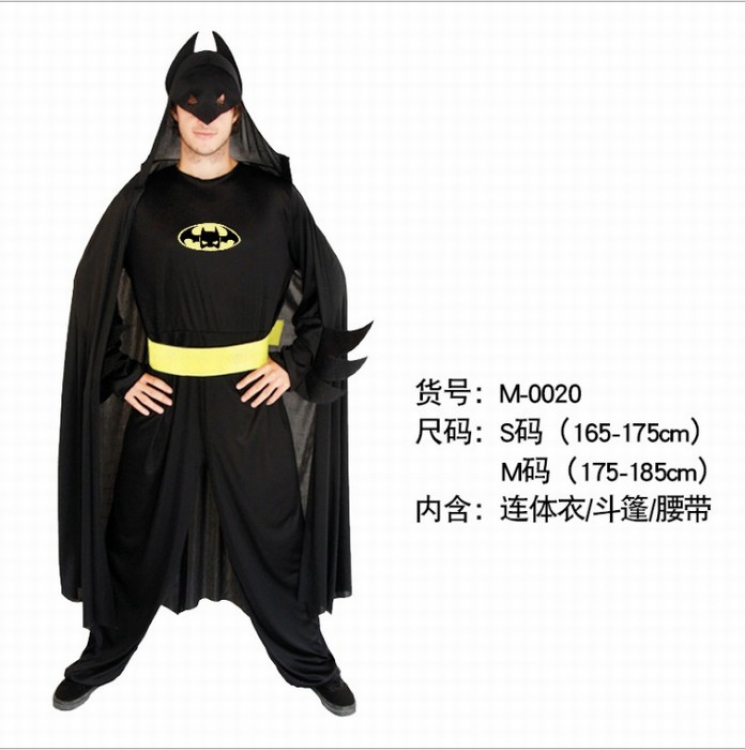 Halloween Batman COSPLAY Coverall adult muscle M series Free size preorder 3 days price for 3 pcs