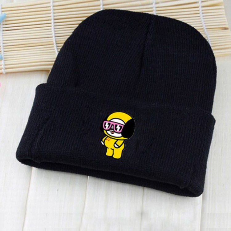 BTS BT21 puppy Printed knit cap hat 18X30CM 70G price for 5 pcs