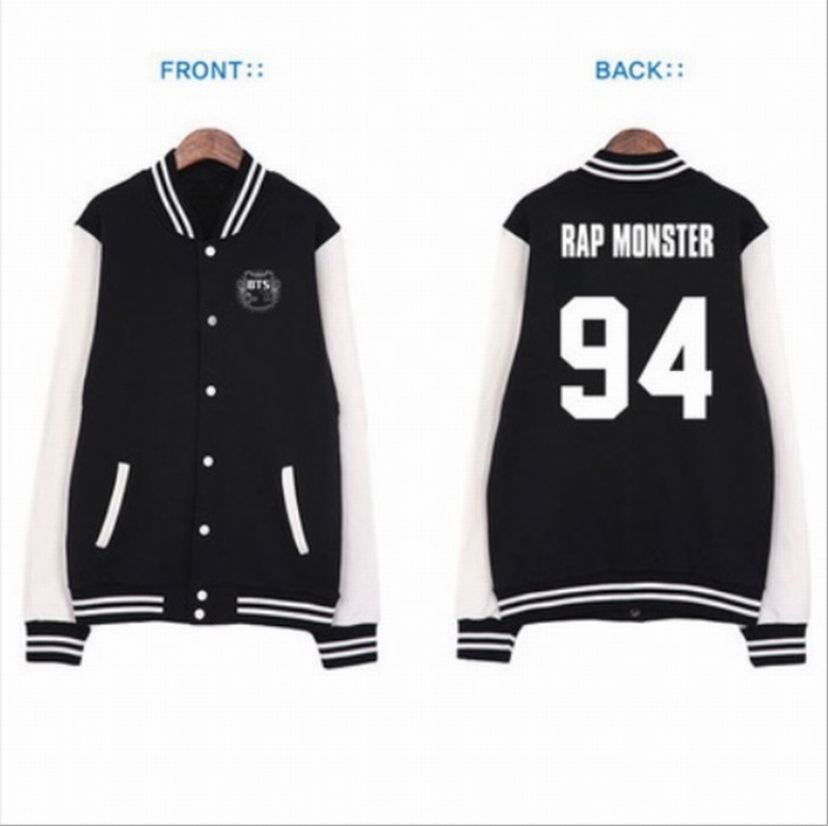 BTS rapmonster  Button printed long sleeve jacket S M L XL XXL preorder 3 days