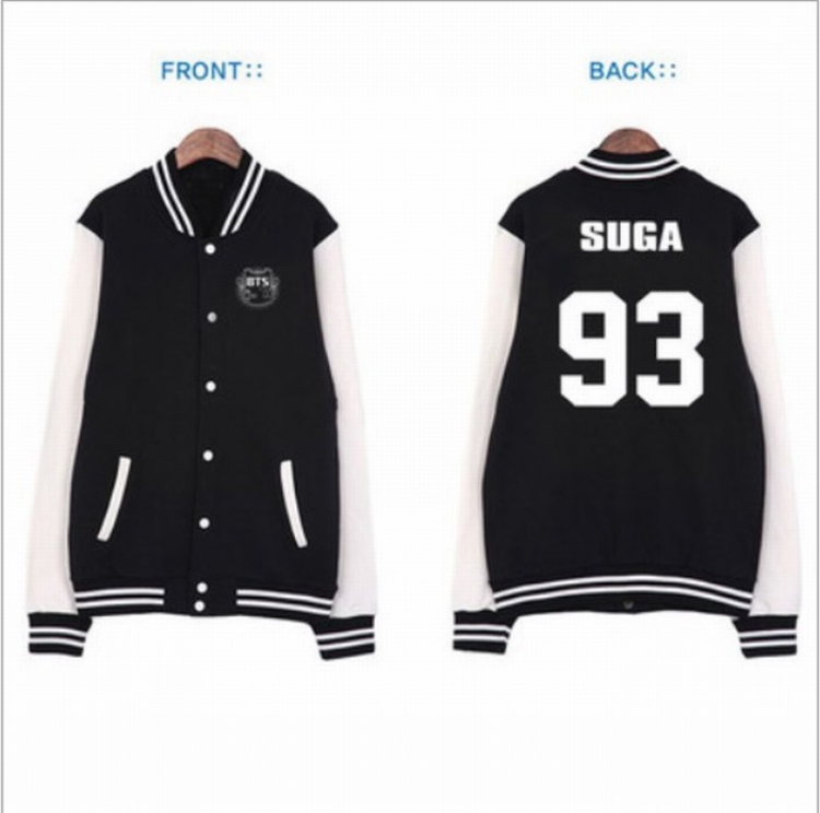 BTS suga Button printed long sleeve jacket S M L XL XXL preorder 3 days