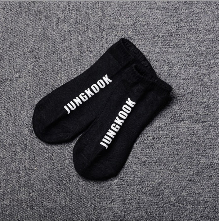 BTS JUNGKOOK Cotton socks 22.5-24CM 23G price for 5 pcs