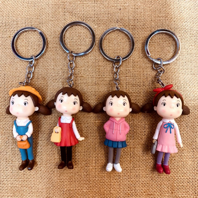 Mouth Xiaomei Cute creative cartoon keychain pendant price for 4 pcs Color mixing