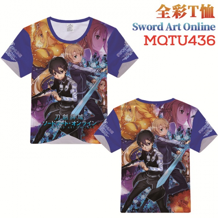Sword Art Online Full Color Short Sleeve T-Shirt S M L XL XXL XXXL MQTU436