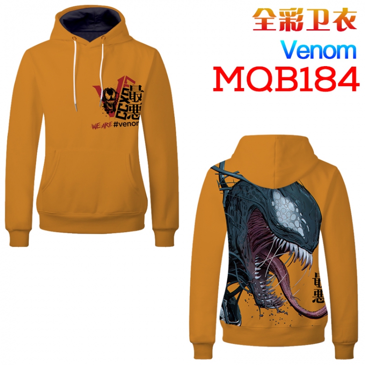 Venom Full color long sleeve with hat sweater M L XL XXL XXXL MQB184