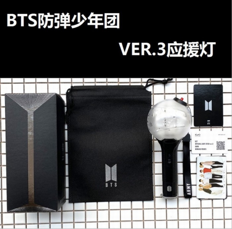 BTS 3 generations Cheer lights Light stick 290G 10X10X23.5CM