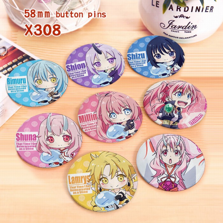 That Time I Got Reincarnated as a Slime Brooch price for 8 pcs a set 58mm X308