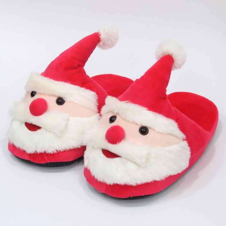 Santa Claus adult Half pack foot Plush slipper 28CM