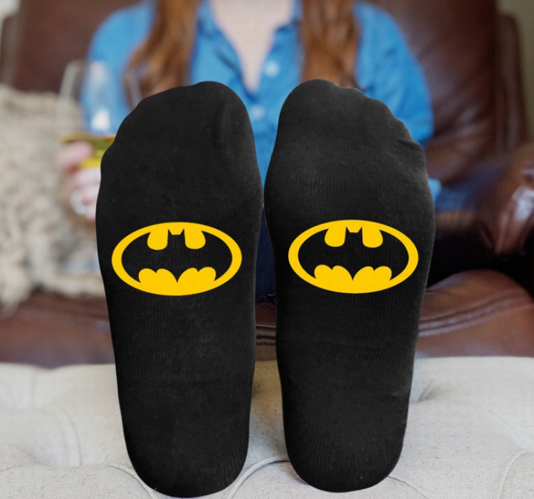Batman Black printed Mid tube socks stockings tube high 15CM 25G