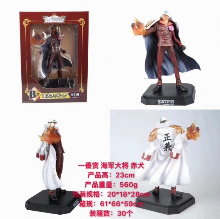 One Piece Sakazuki Wearing a coat standing Boxed Figure Decoration 23CM a box of 30
