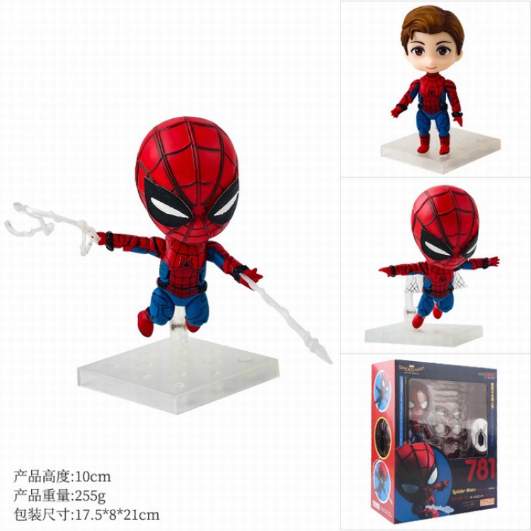 The avengers allianc 781 Spiderman Boxed Figure Decoration 10CM