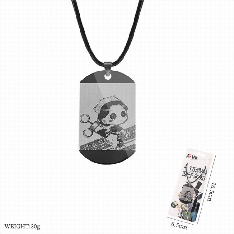 Identity V Stainless steel black sling necklace price for 5 pcs style B