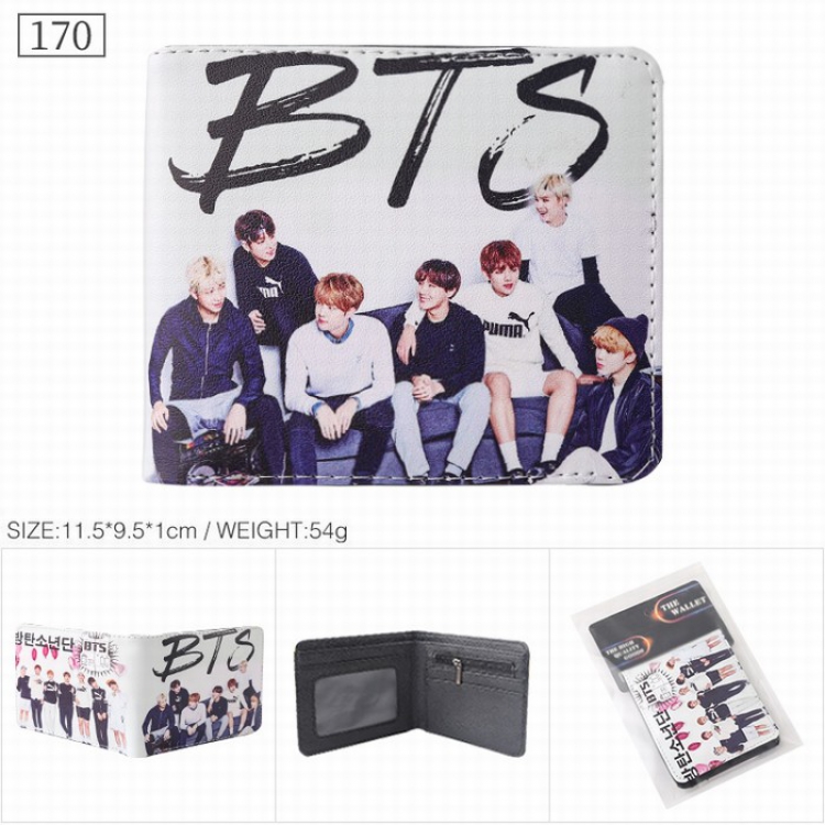 BTS Twill two-fold short wallet purse 170