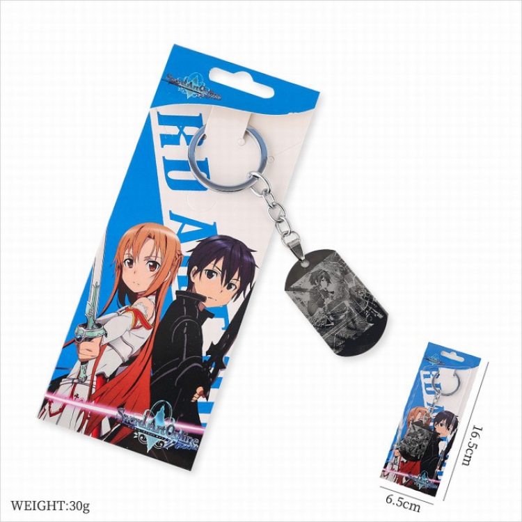 Sword Art Online Stainless steel Keychain pendant price for 5 pcs