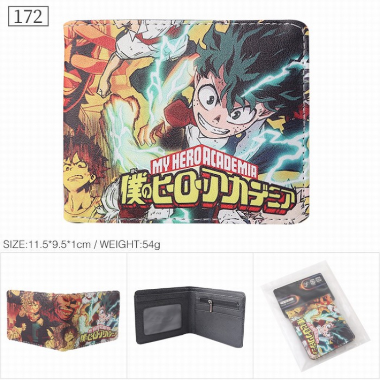 My Hero Academia Twill two-fold short wallet purse 172