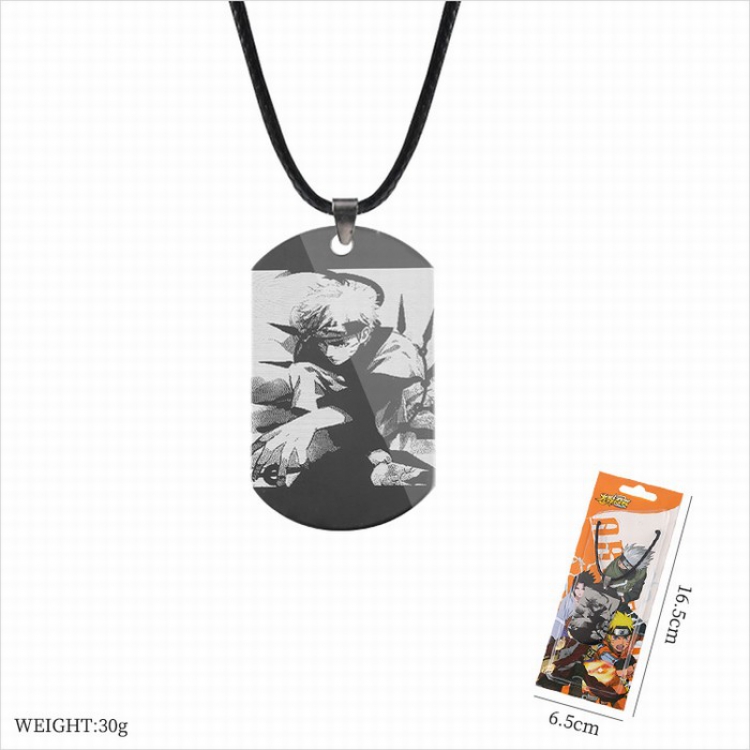 Naruto Stainless steel black sling necklace price for 5 pcs style B