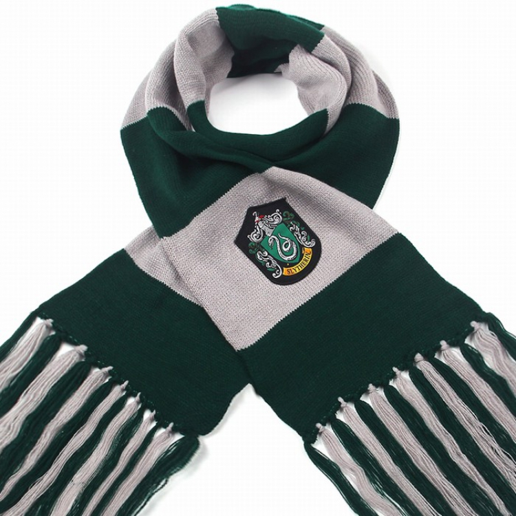 Harry Potter Slytherin Green Double layer Thick scarf 18X180CM 160G price for 5 pcs preorder 3 days