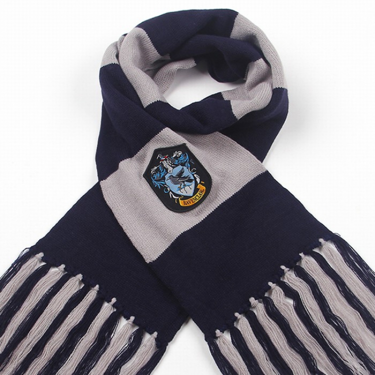 Harry Potter Ravenclaw Blue gray Double layer Thick scarf 18X180CM 160G price for 5 pcs preorder 3 days