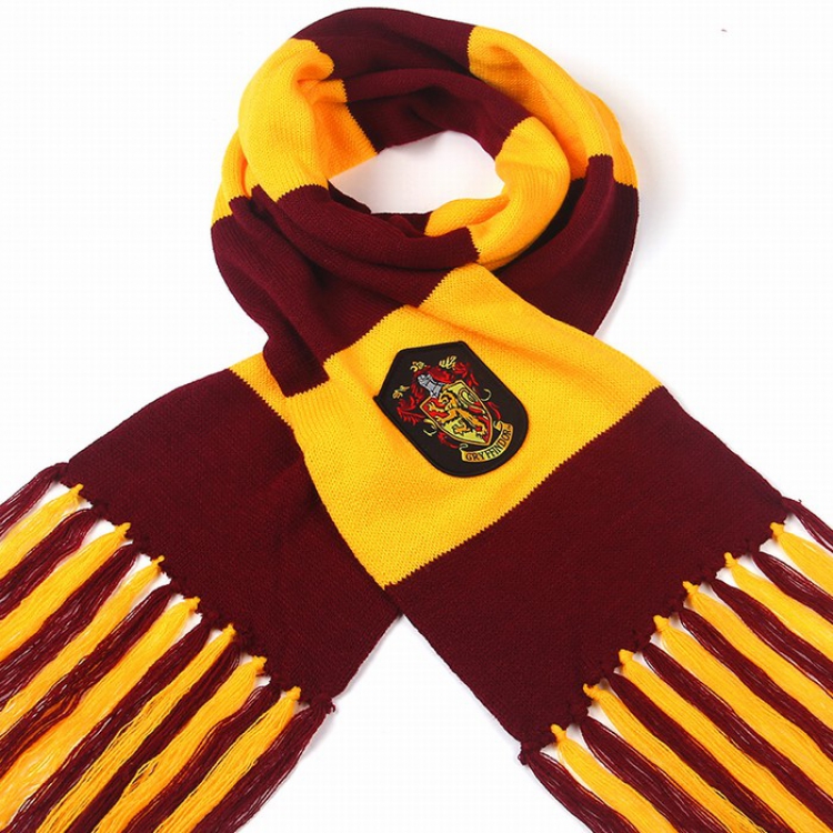 Harry Potter Gryffindor Red yellow Double layer Thick scarf 18X180CM 160G price for 5 pcs preorder 3 days