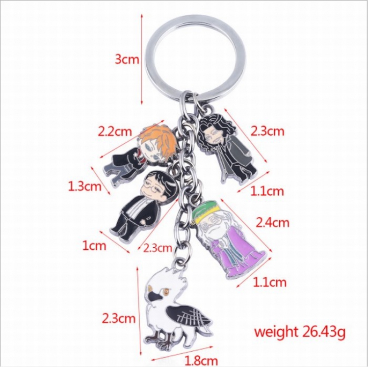 Harry Potter Metal keychain pendant price for 5 pcs K237-2