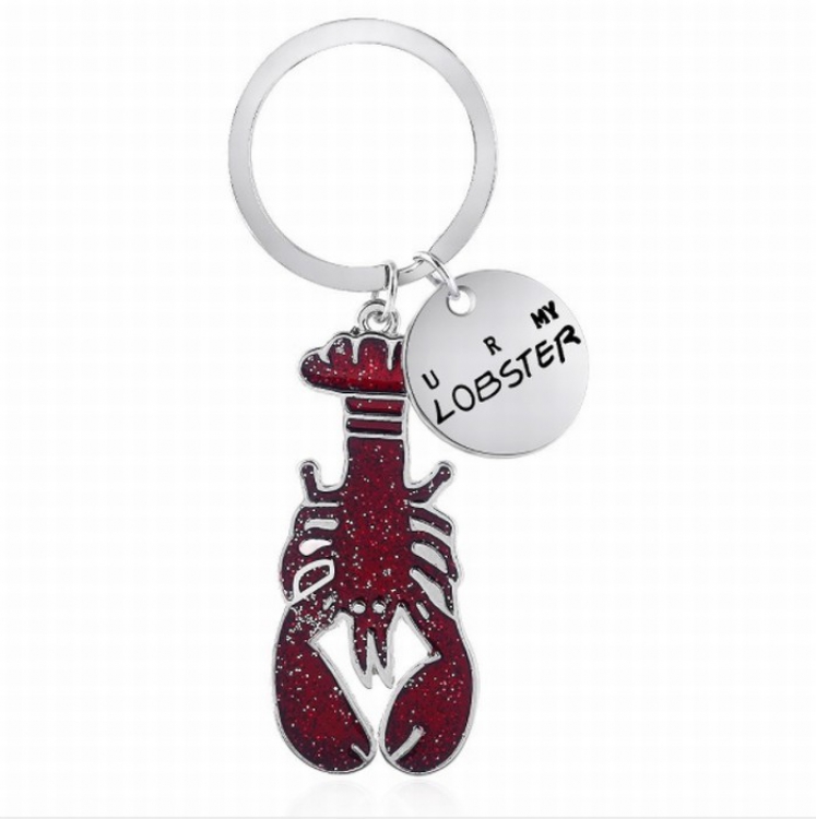 Friends you are my lobster Metal keychain pendant price for 5 pcs