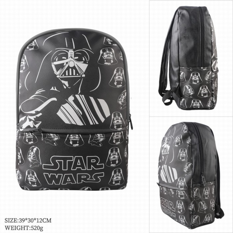 Star Wars Color full-color leather surface Fashion backpack 39X20X12CM