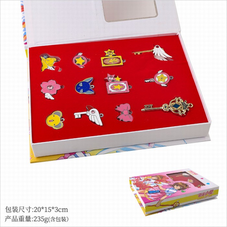 Card Captor Sakura a set of 12 Badge collar pin brooch Boxed