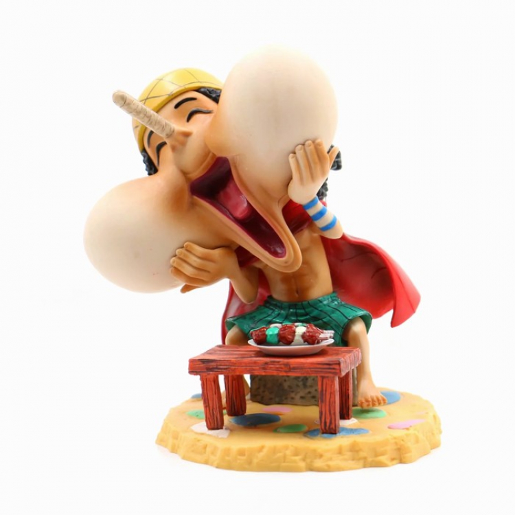 One Piece Happy eating meat Usopp Boxed Figure Decoration 12CM