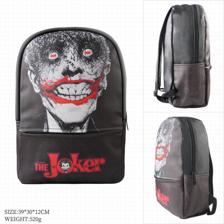 JOKER  Full color leather Fashion backpack bag Satchel 39X20X12CM