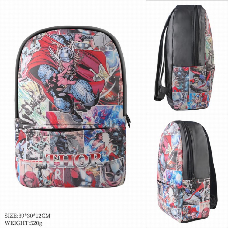 Thor Full color leather Fashion backpack bag Satchel 39X20X12CM